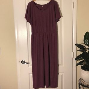 UNIQLO Mauve Maxi Dress